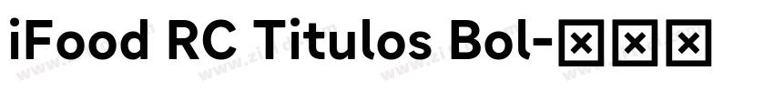 iFood RC Titulos Bol字体转换